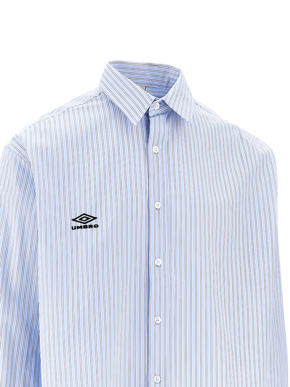 UMBRO striped logo shirt - Blauw