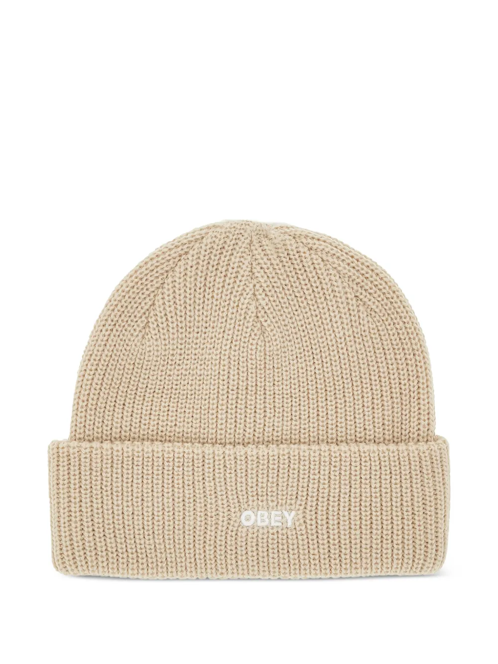 Obey ribbed beanie | Neutrals | Image 1