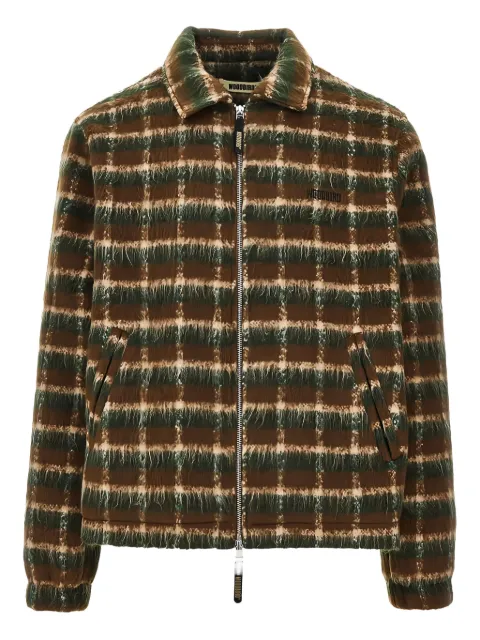 Bird Wbyouth checked zip jacket
