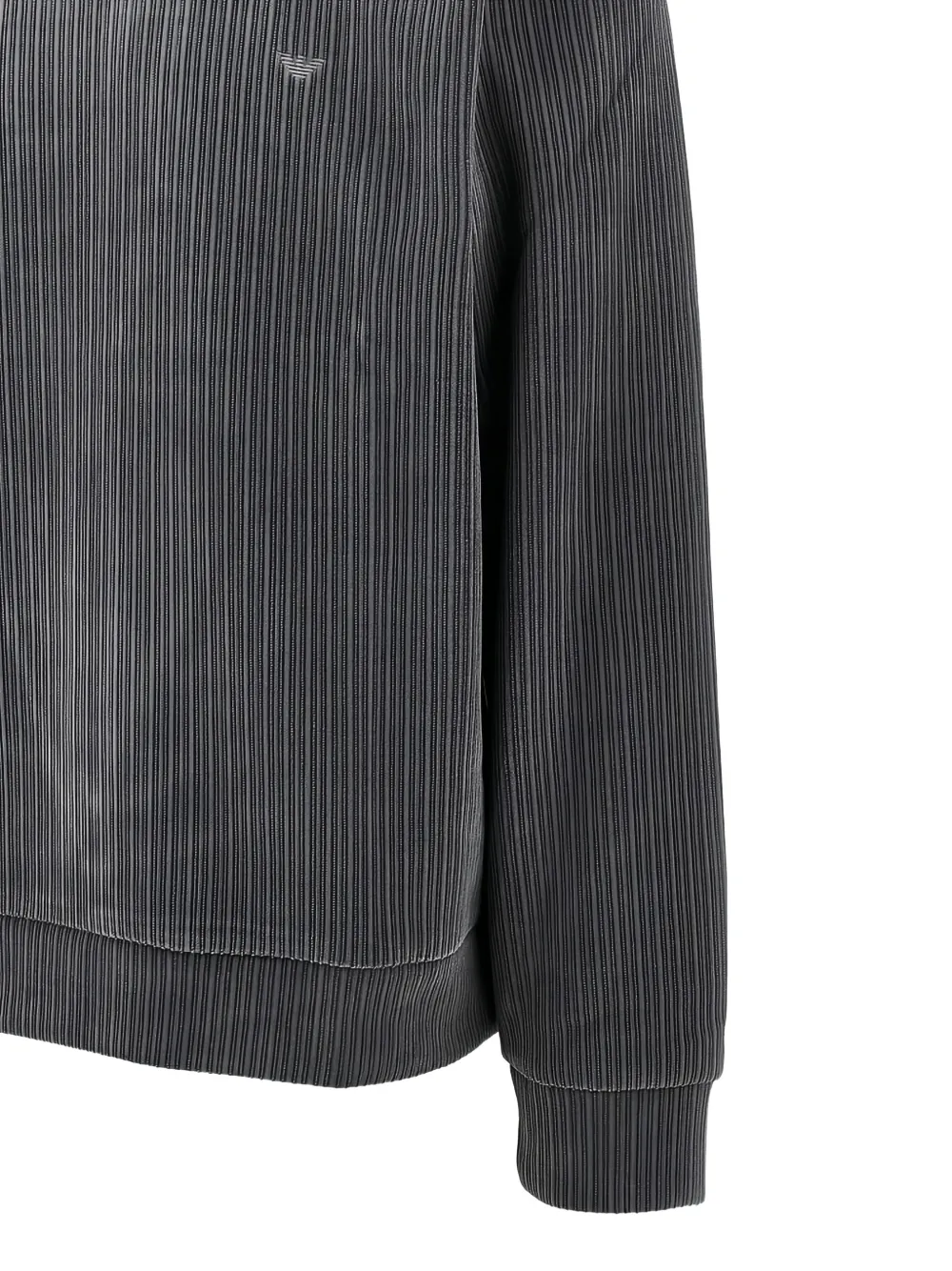 Ea7 Emporio Armani Sweater met logodetail en ronde hals - Grijs