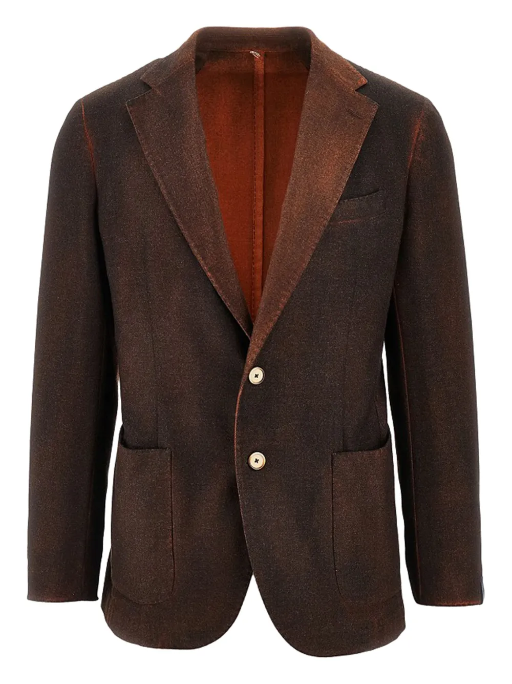 Santaniello notched-lapel single-breasted blazer | Red | Image 1