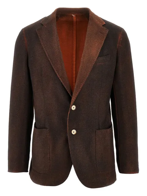 Santaniello notched-lapel single-breasted blazer 