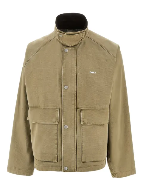Obey Caden corduroy-collar shirt jacket