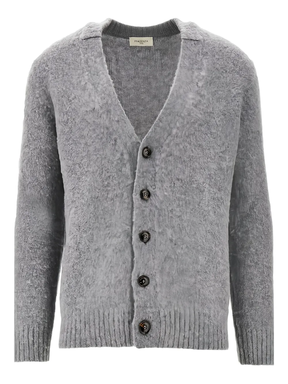 Piacenza Cashmere Button-up Cardigan In Gray