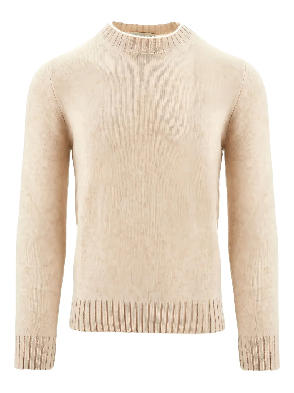 Piacenza Cashmere Ribbed Sweater In Neutral