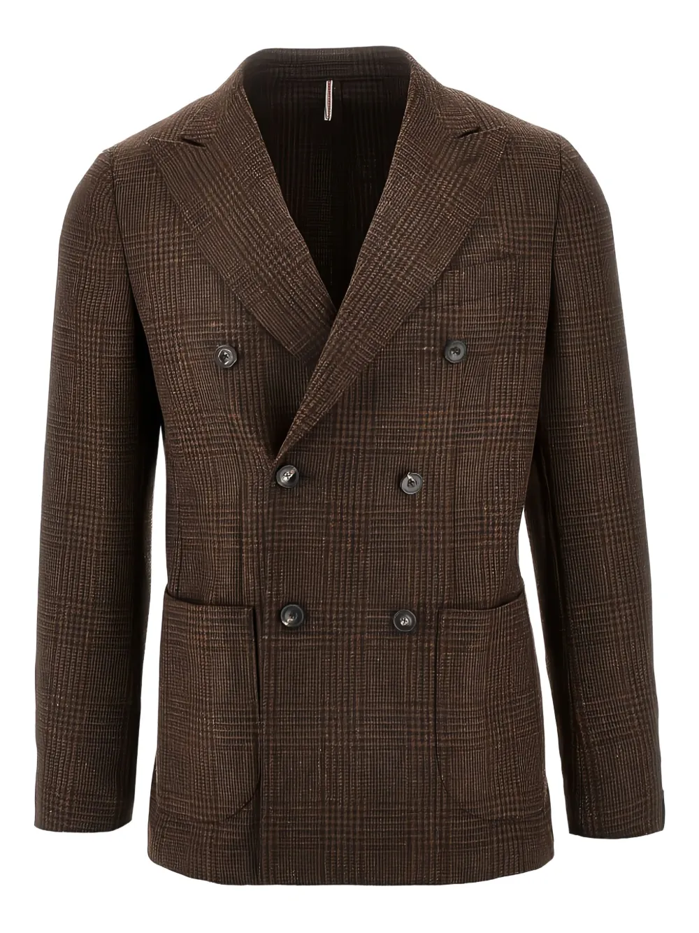 Santaniello double-breasted check jacket | marrón | Image 1