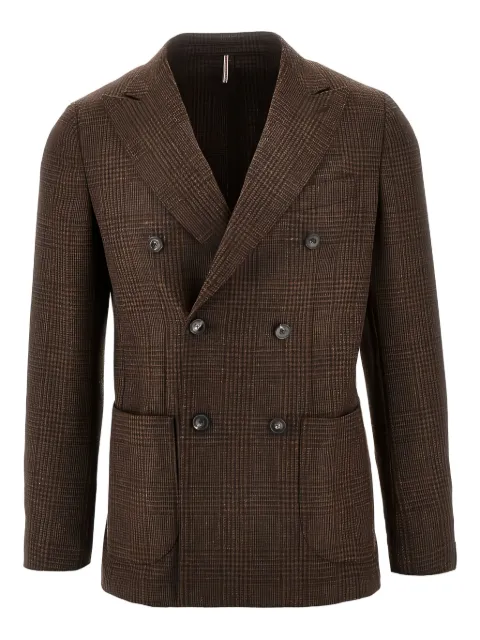 Santaniello double-breasted check jacket