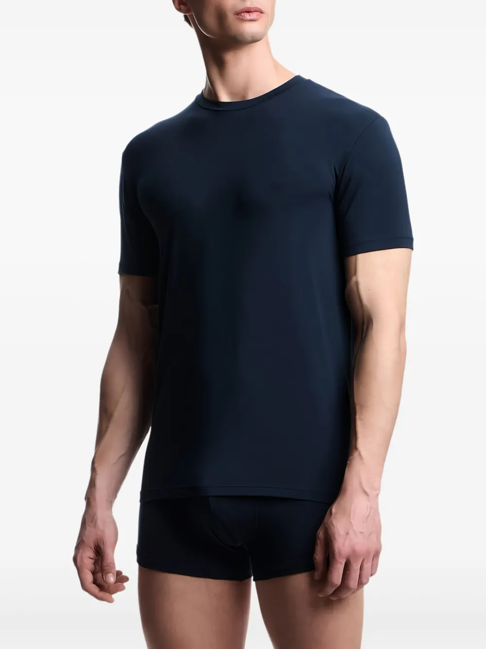Ea7 Emporio Armani T-shirt met logo - Blauw