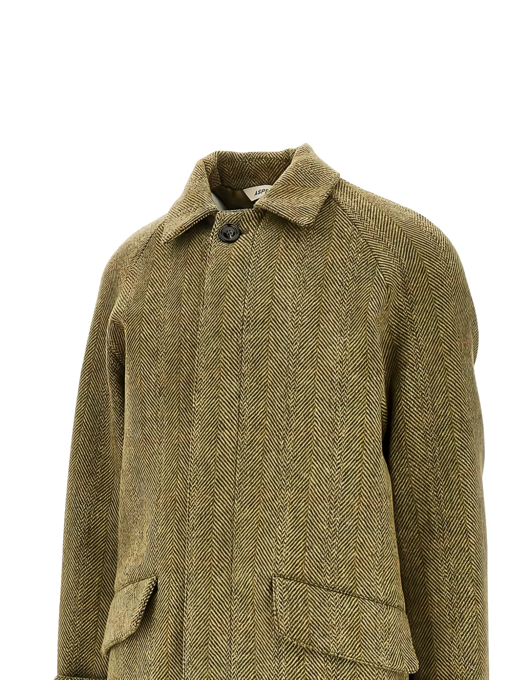 ASPESI Wright herringbone single-breasted coat | Pardessus | Image 2