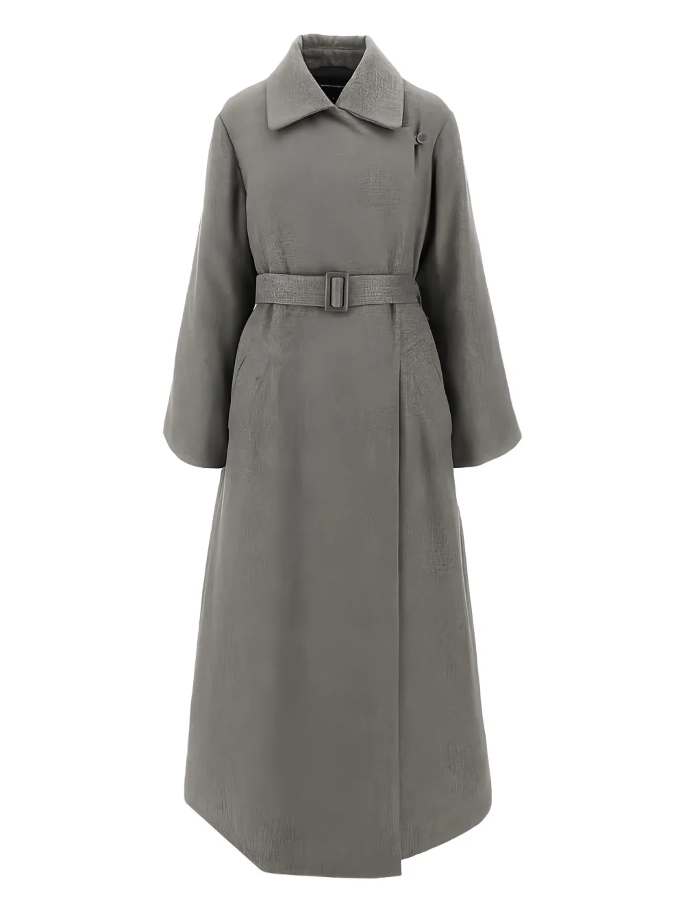 Emporio Armani belted coat - Grigio