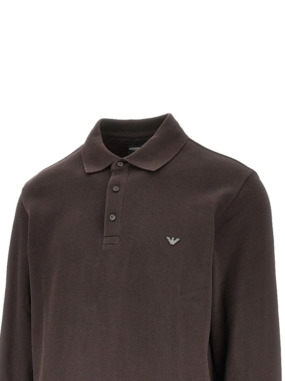 Ea7 Emporio Armani Piqué poloshirt - Bruin