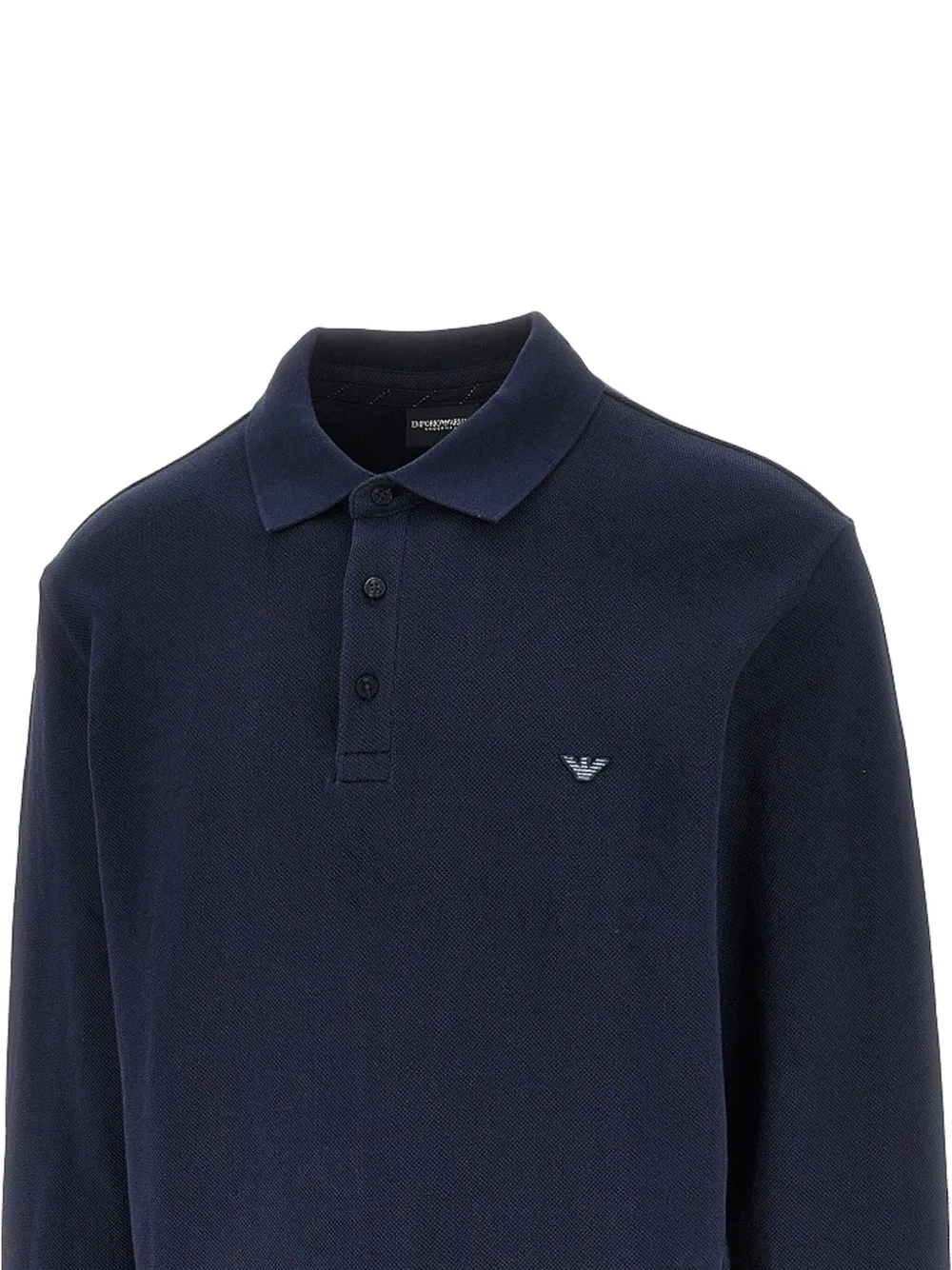Ea7 Emporio Armani Piqué poloshirt met geborduurd logo - Blauw