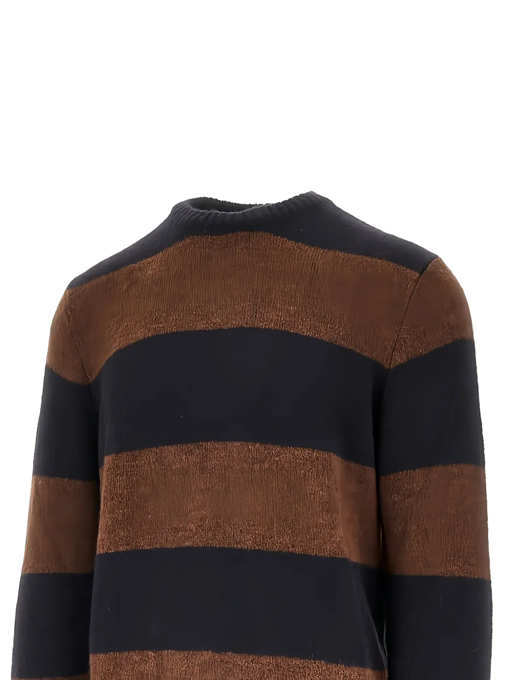Foret striped crew neck sweater - Blauw