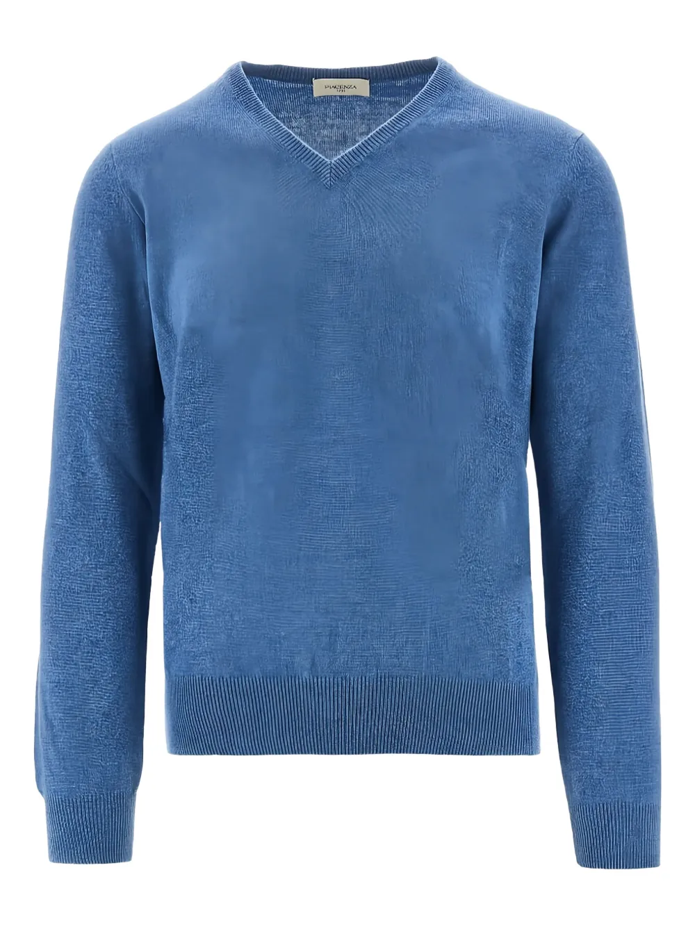 Piacenza Cashmere V-neck Sweater In Blue