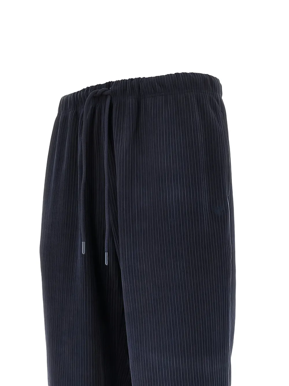 Ea7 Emporio Armani Ribfluwelen trainingsbroek - Blauw