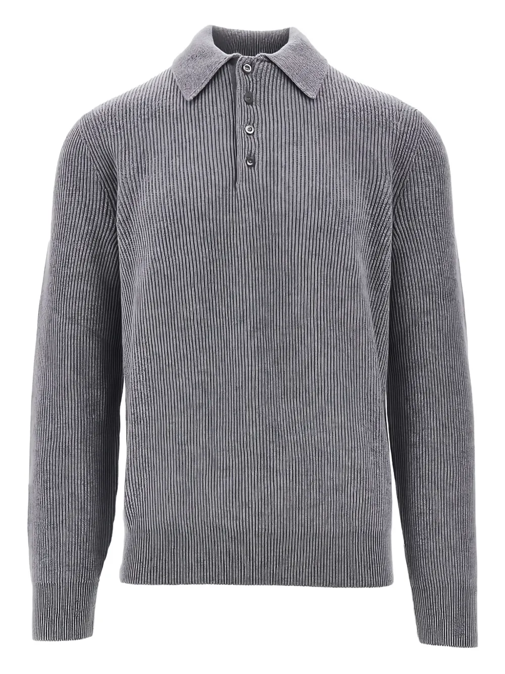 Piacenza 1733 playera tipo polo tejida de canalé | gris | Image 1