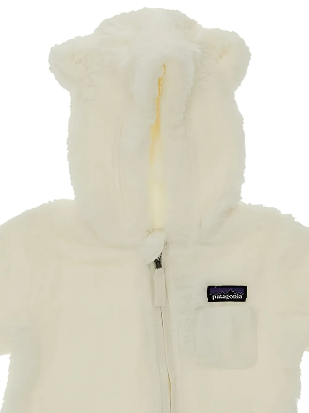 Patagonia Playsuit met capuchon en rits Beige