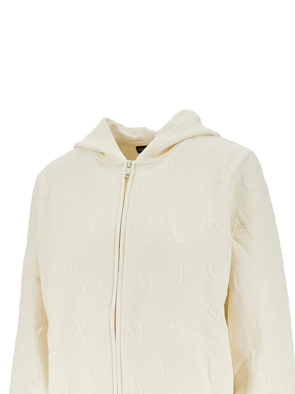 Emporio Armani Hoodie met rits - Beige