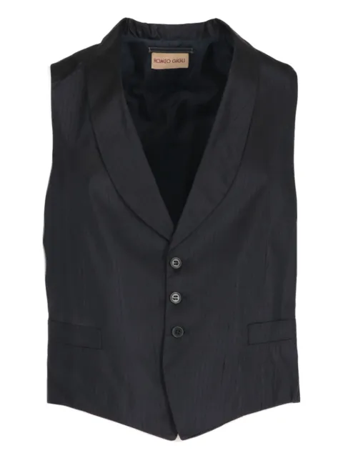 Romeo Gigli Pre-Owned 1990s striped single-breasted waistcoat