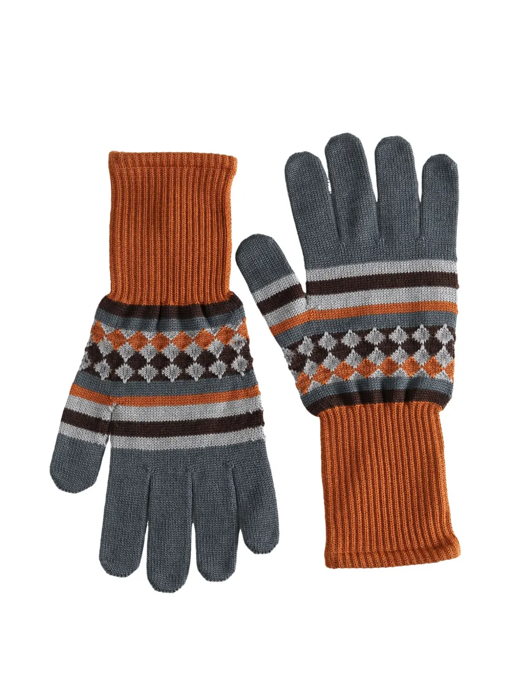 ASICS Aquifolia striped-detail gloves - Grijs