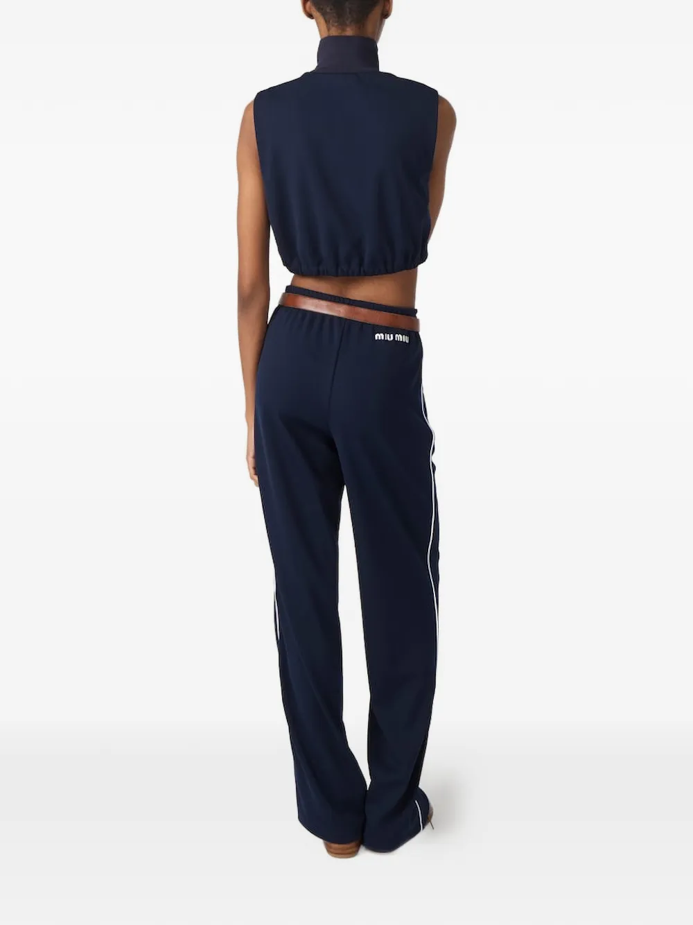 Miu Cropped gilet Blauw