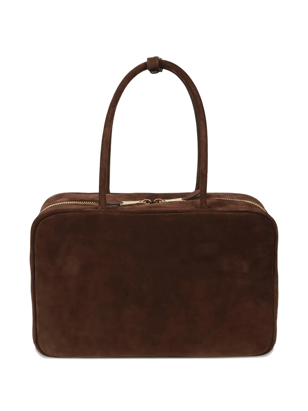 Miu Miu logo-debossed shoulder bag - Bruin