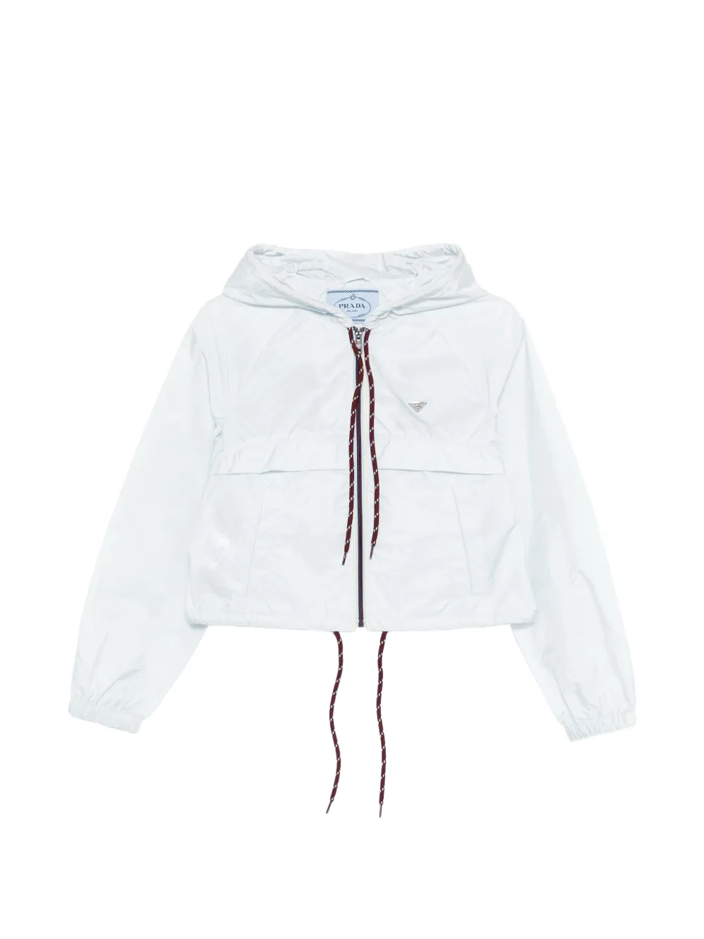 Prada hooded oversized jacket - Weiß