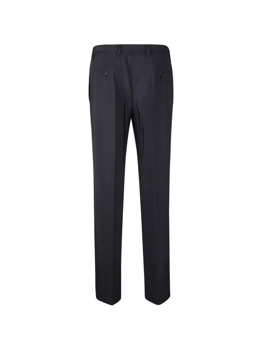 Prada belted straight trousers - Blauw
