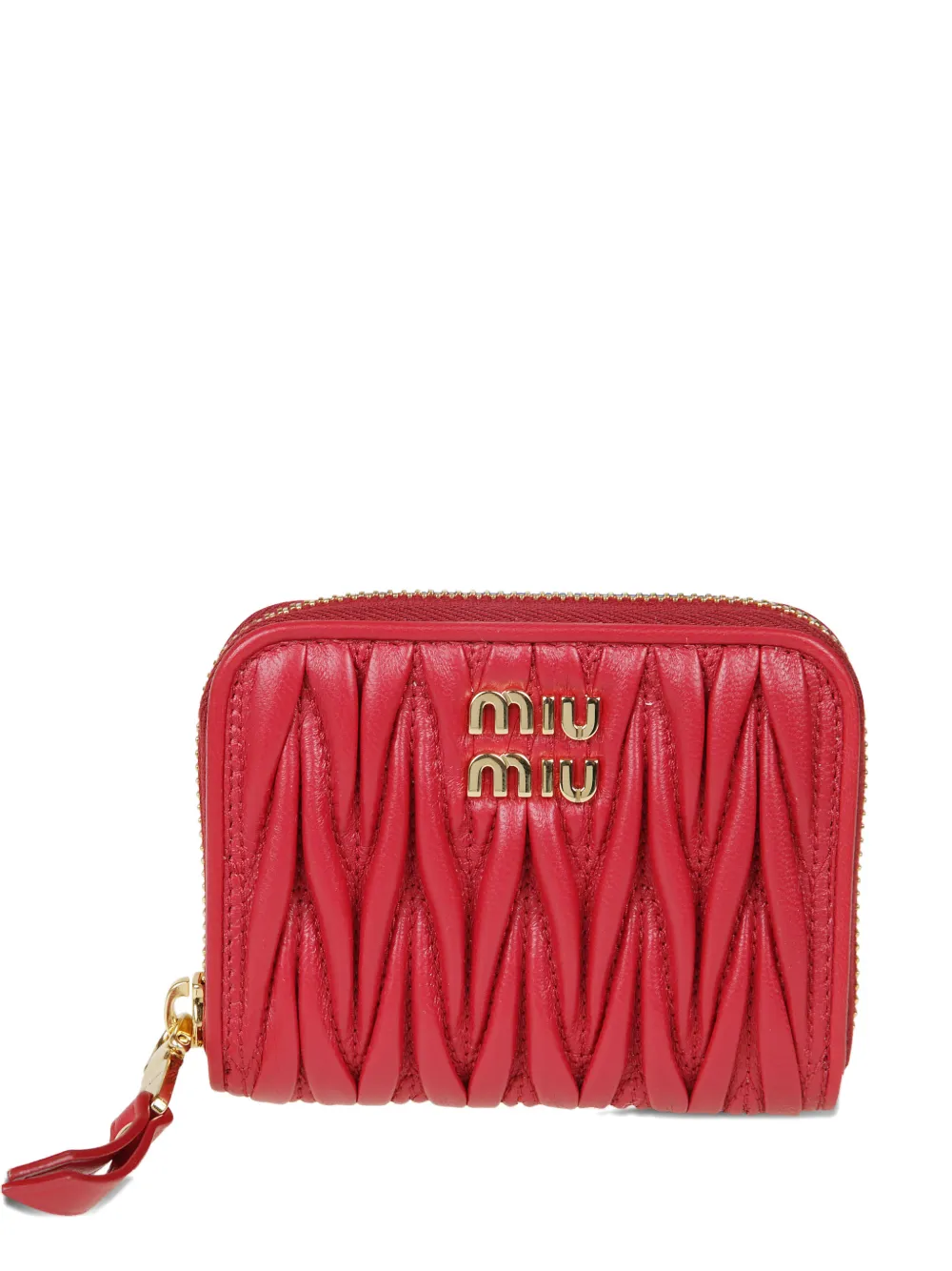Miu Miu quilted wallet - Rosso