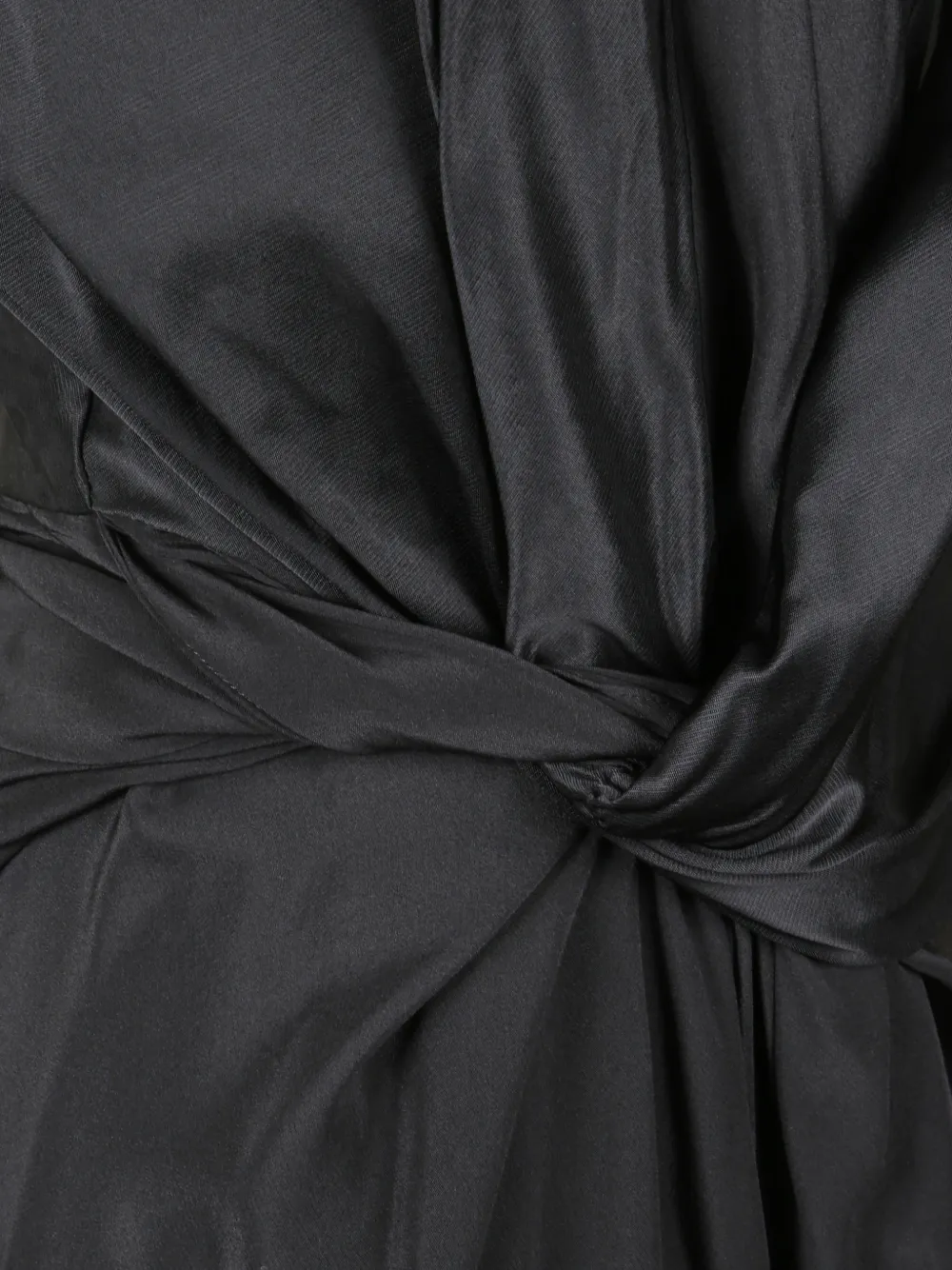 Victoria Beckham Asymmetric Midi Dress In Black