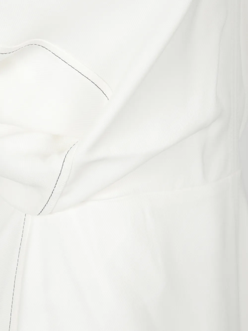 Victoria Beckham V-neck Midi Dress In White