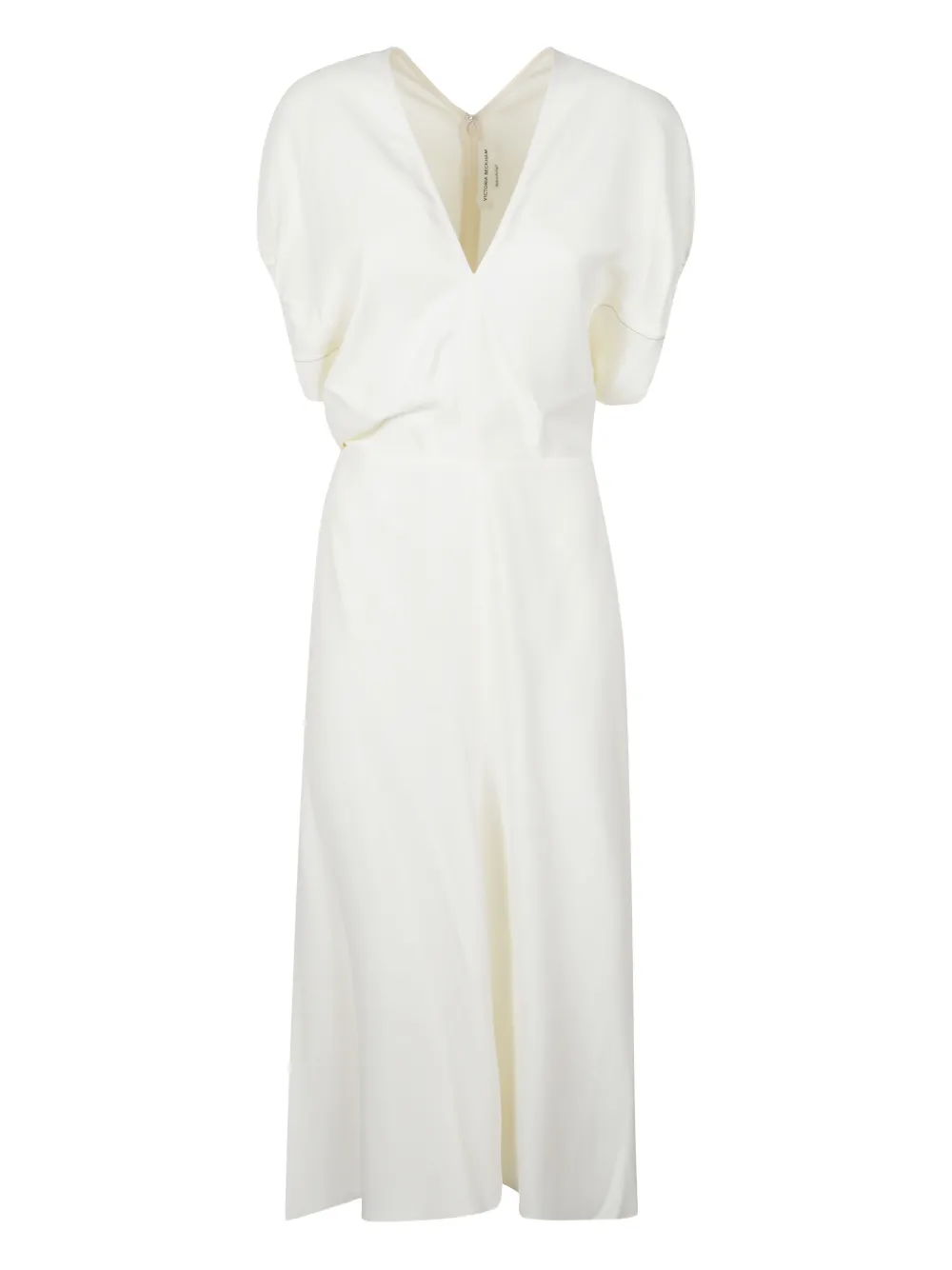 Victoria Beckham V-neck midi dress - Bianco