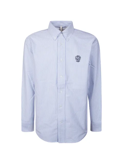 Sunflower logo-detail striped shirt