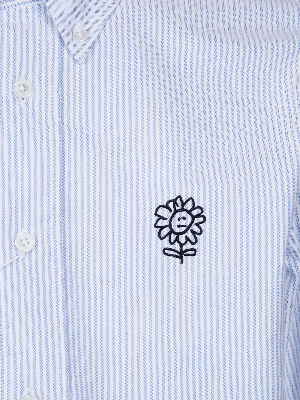 Sunflower Overhemd met borduurwerk Blauw