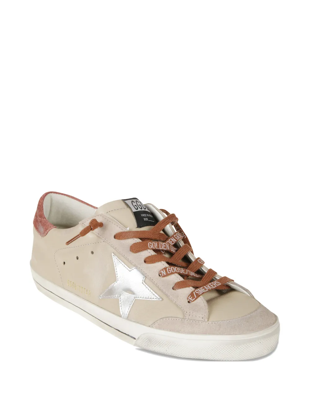 Golden Goose star-detail lace-up sneakers Beige