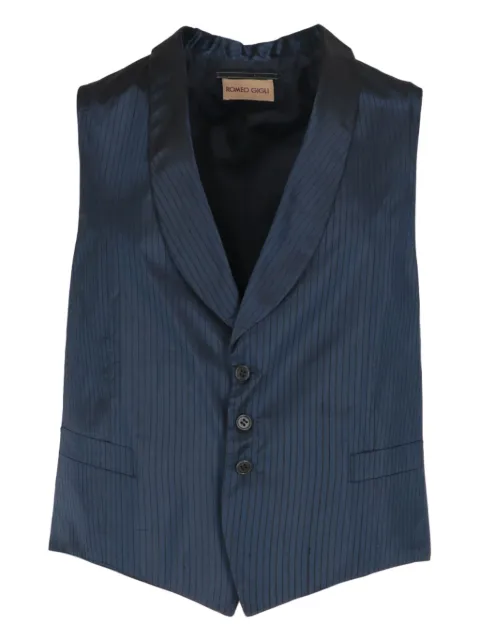 Romeo Gigli Pre-Owned 1990s single-breasted striped waistcoat