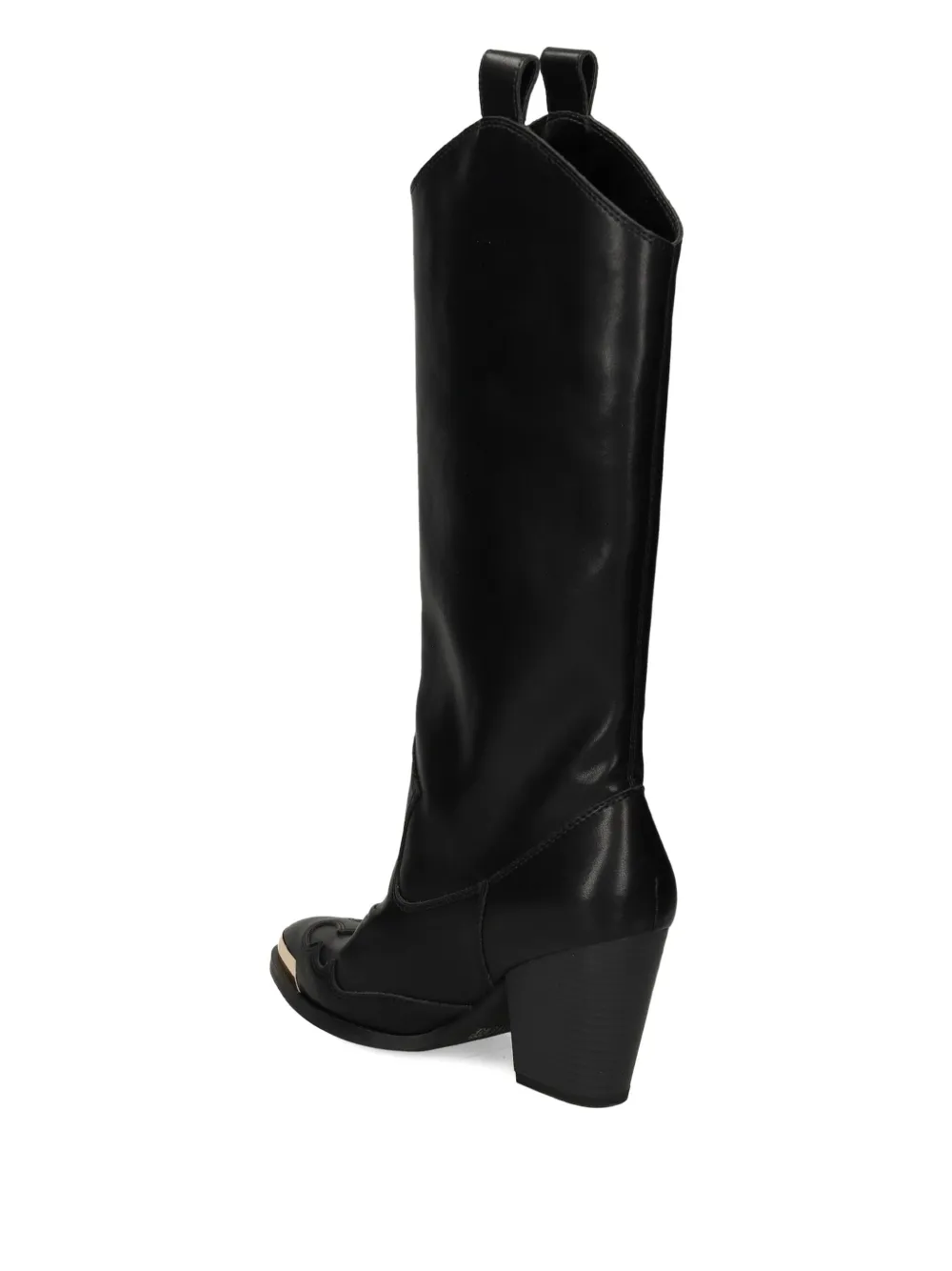 Versace Jeans Couture Block-heel Boots In Black
