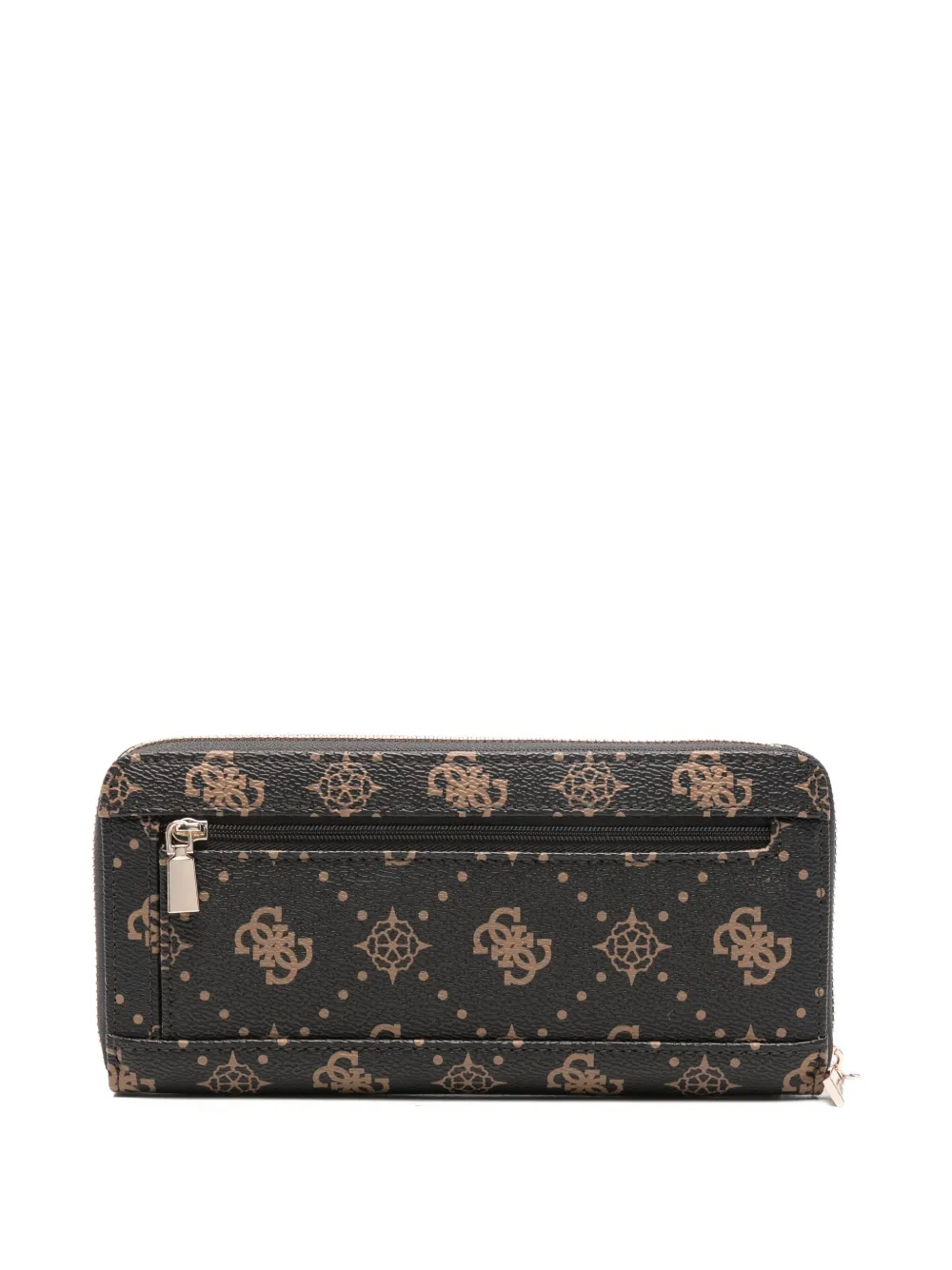 GUESS USA Monogram zip wallet - Zwart