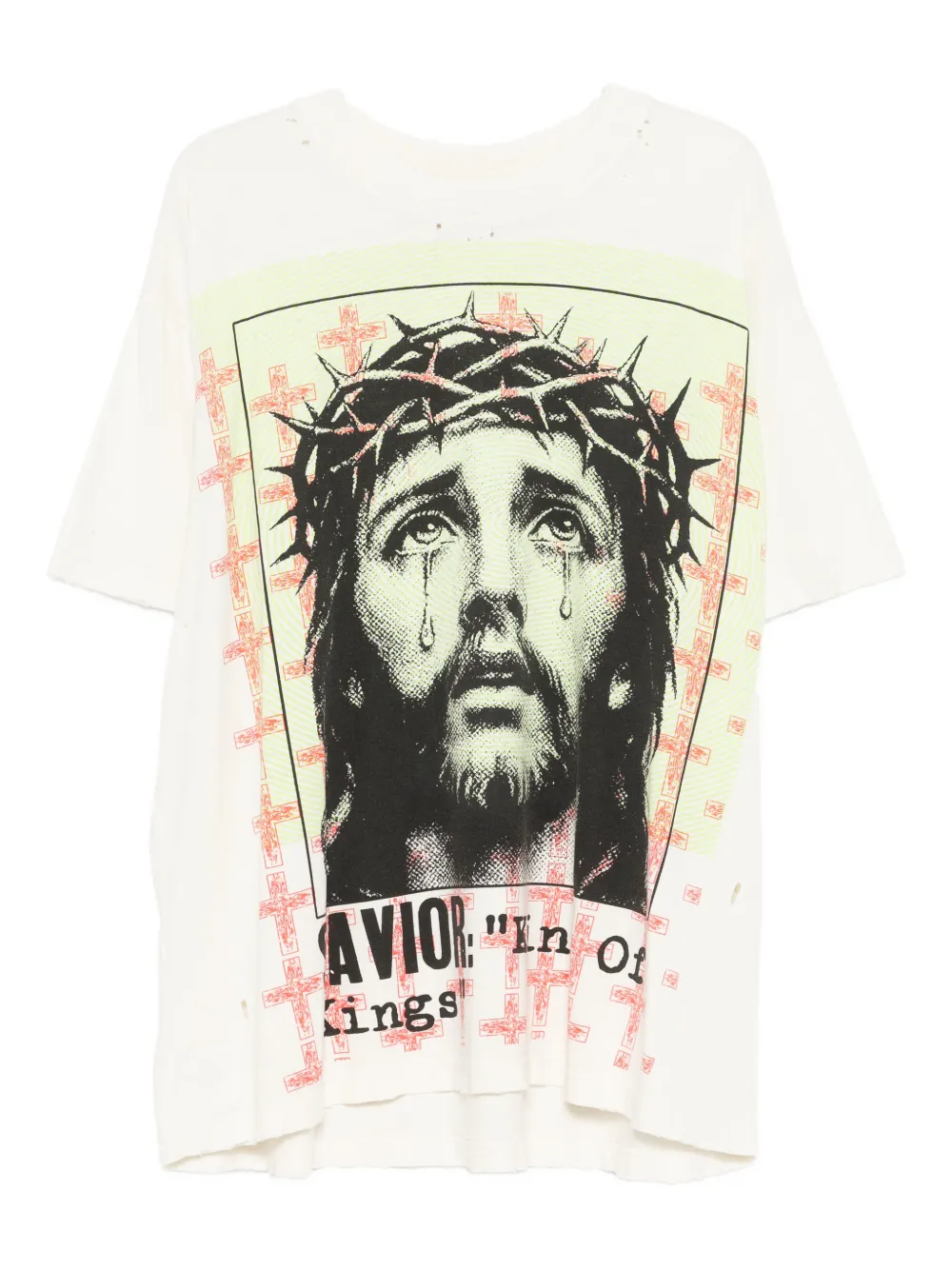 HELLSTAR playera con estampado gráfico | blanco | Image 1