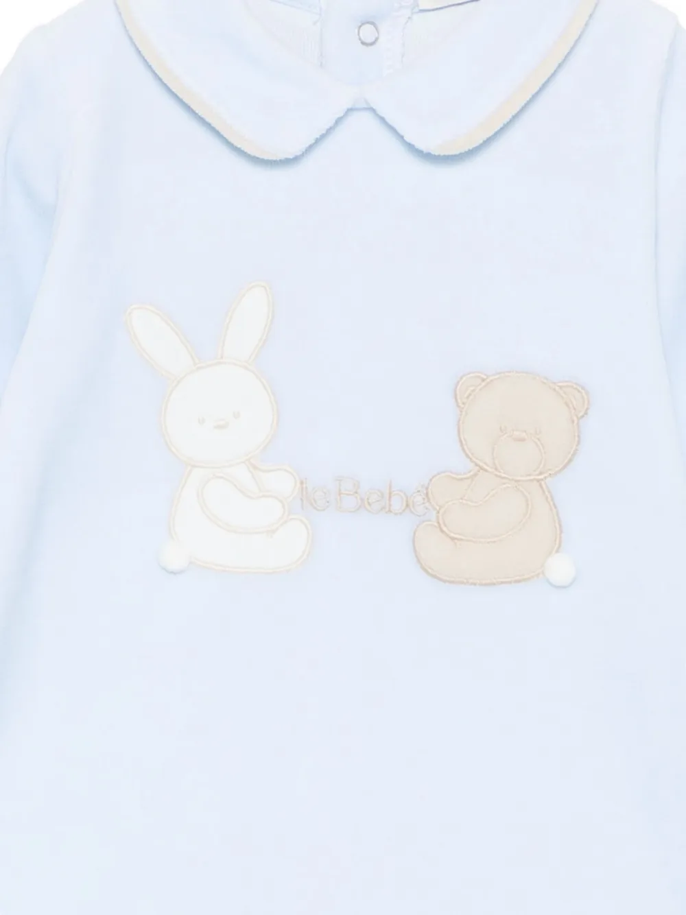 Le Bebé Enfant Pyjama met kraag Blauw
