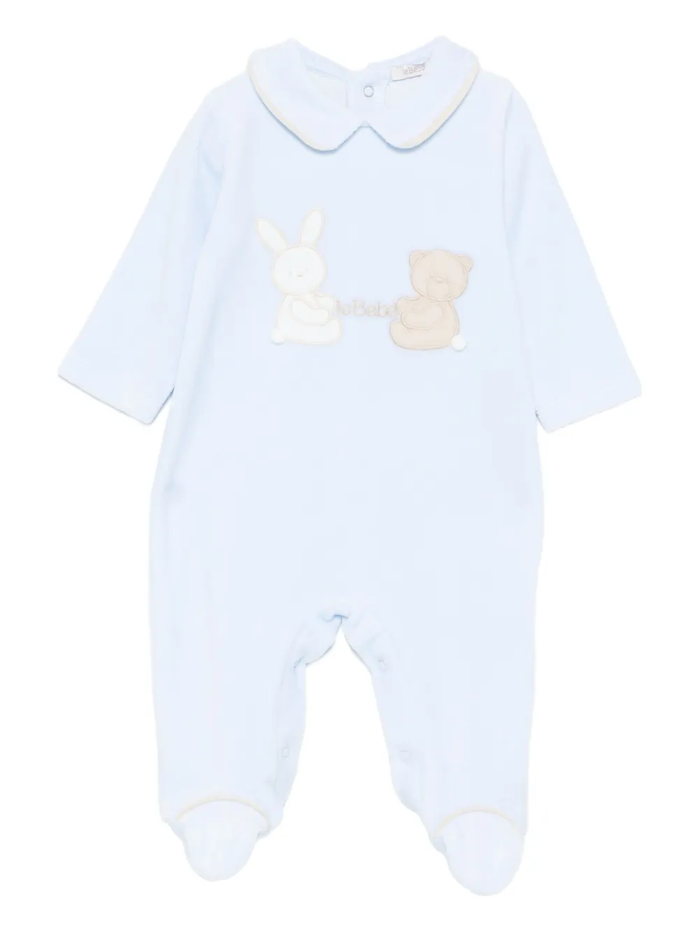 Le Bebé Enfant pijama con cuello | azul | Image 1