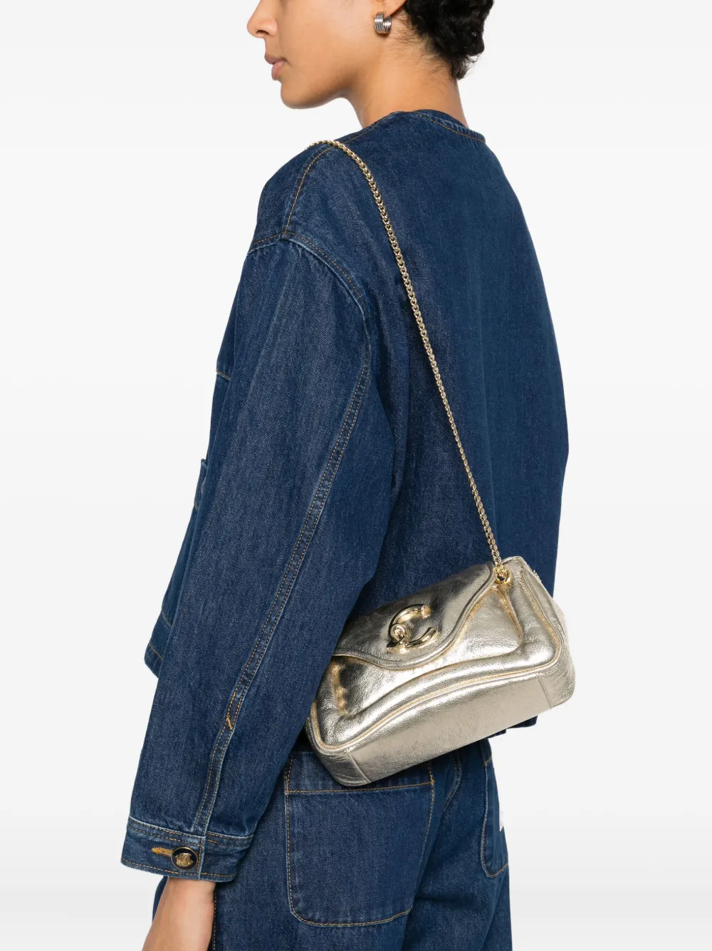 Coccinelle small C-Me chain-strap logo shoulder bag | Mini Bags | Image 2