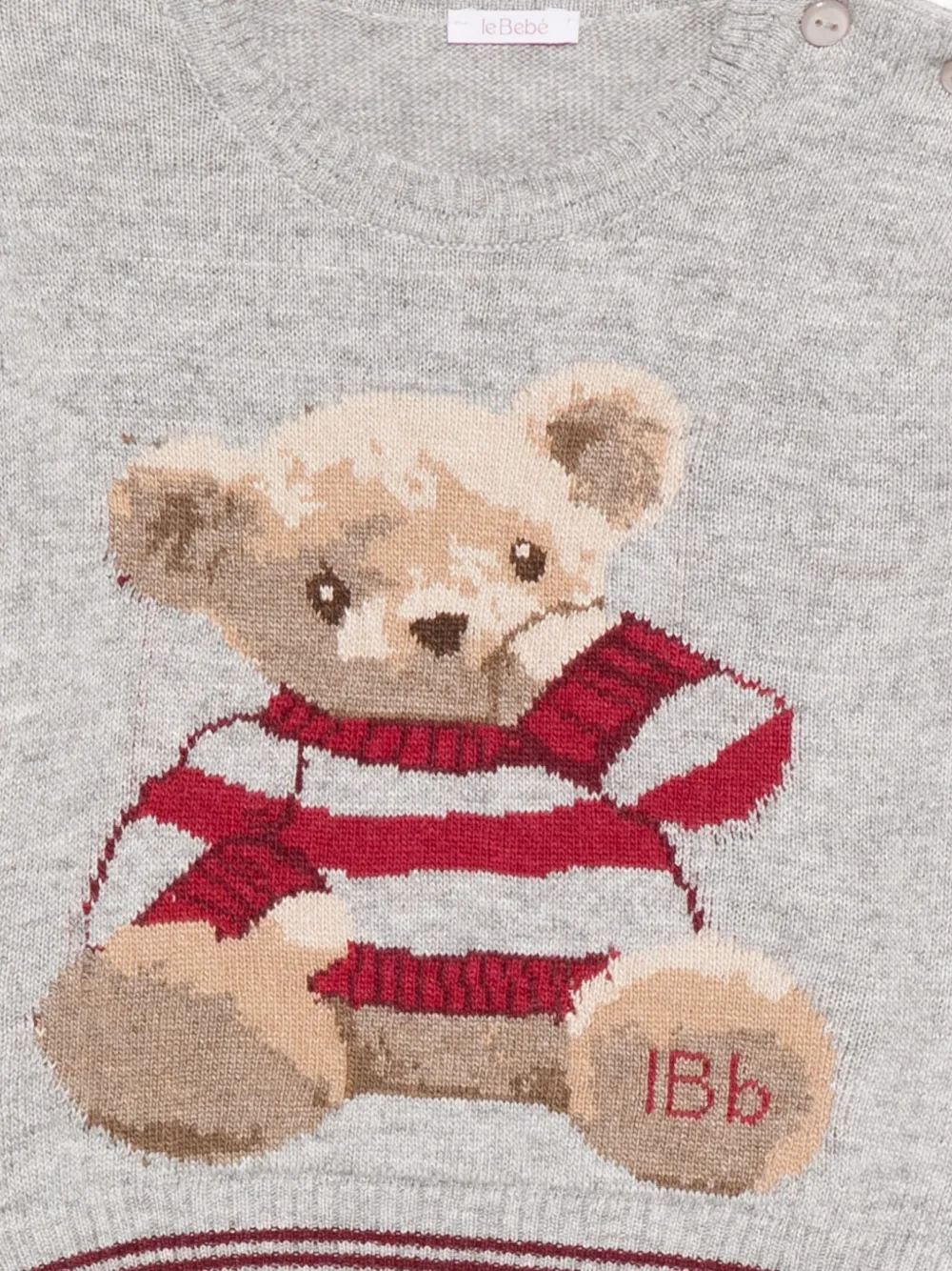 Le Bebé Enfant Crewneck Sweater In Gray