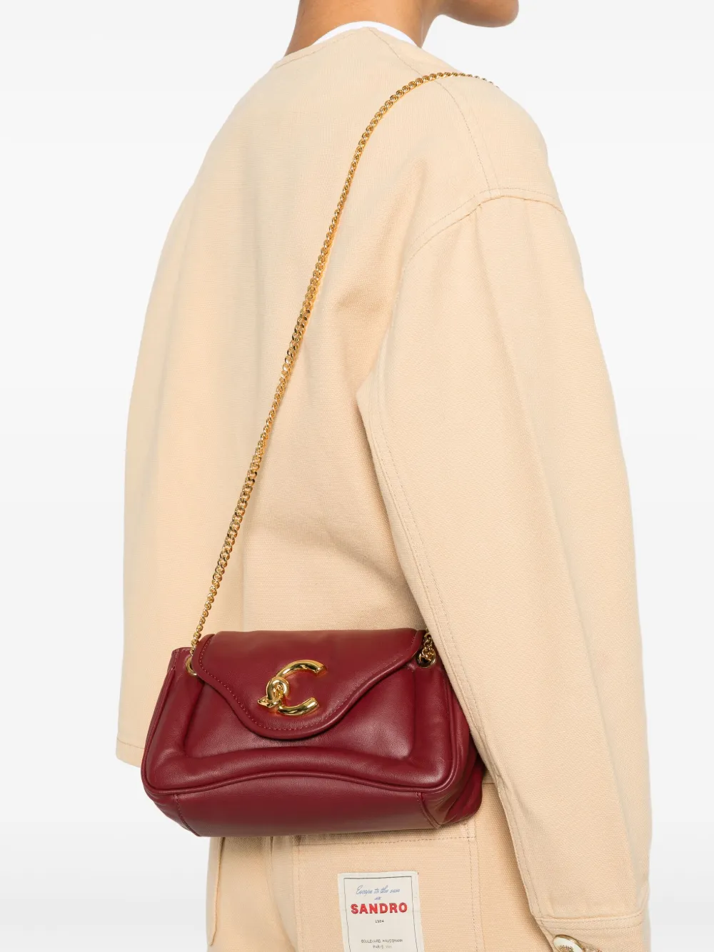 Coccinelle small C-Me chain-strap logo shoulder bag | Mini Bags | Image 2