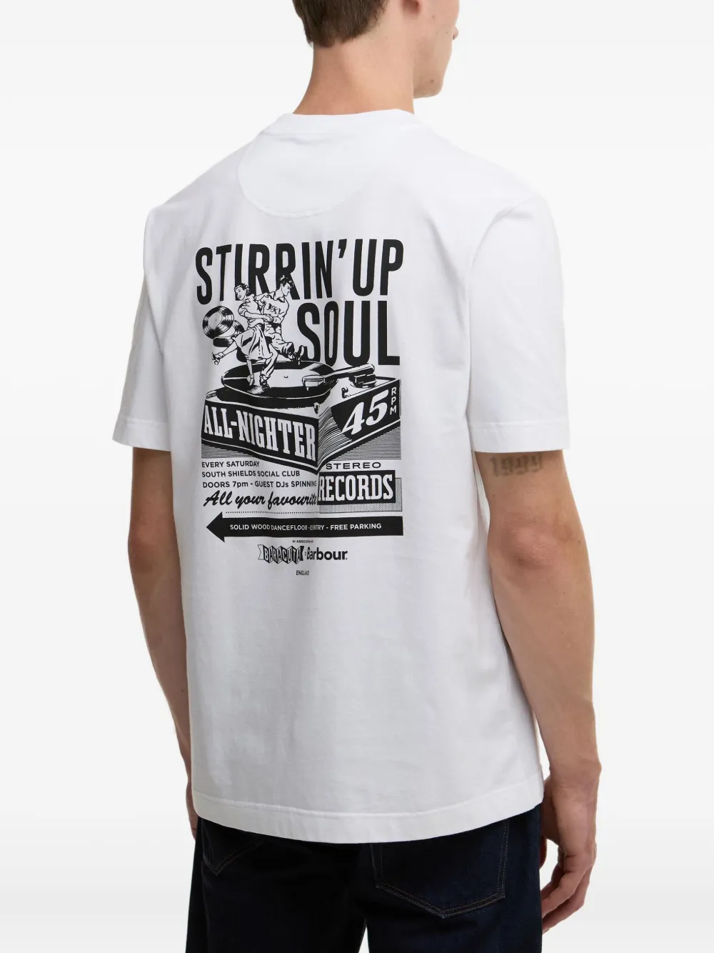 Barbour Logo-print T-shirt In White