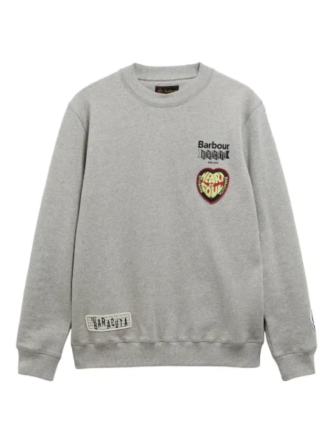 Barbour appliqué crew-neck sweatshirt
