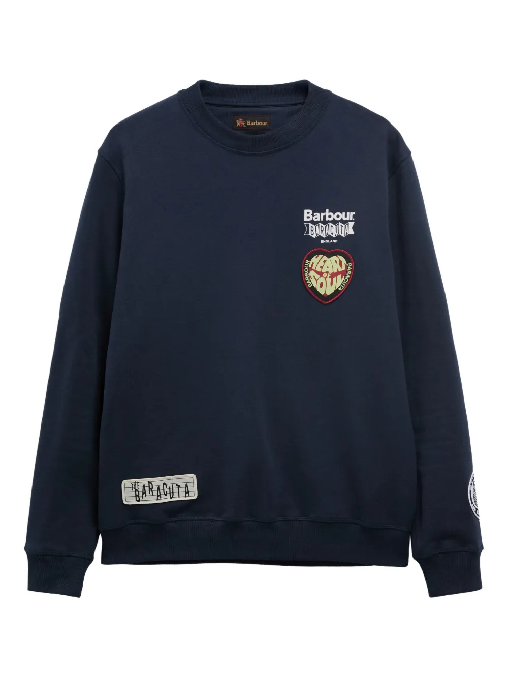 Barbour Appliqué-detail Sweatshirt In Blue