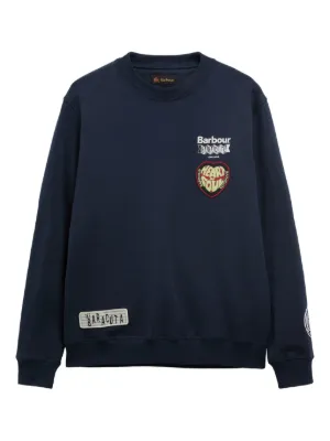 Champion logo-embroidered Sweatshirt | Blue | FARFETCH GE