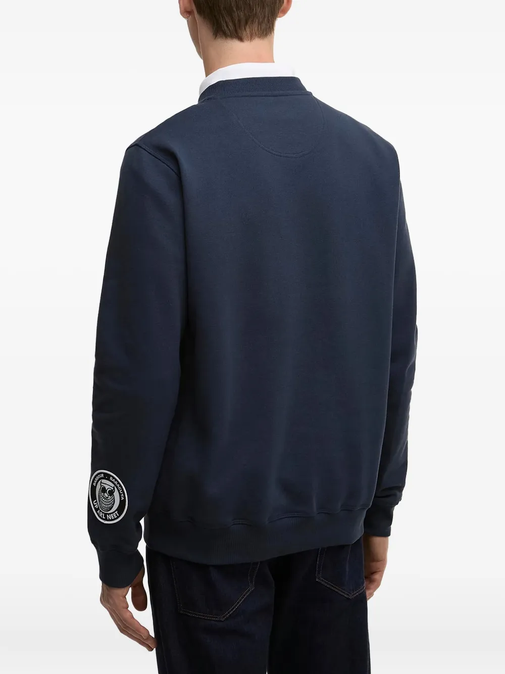 Barbour Appliqué-detail Sweatshirt In Blue