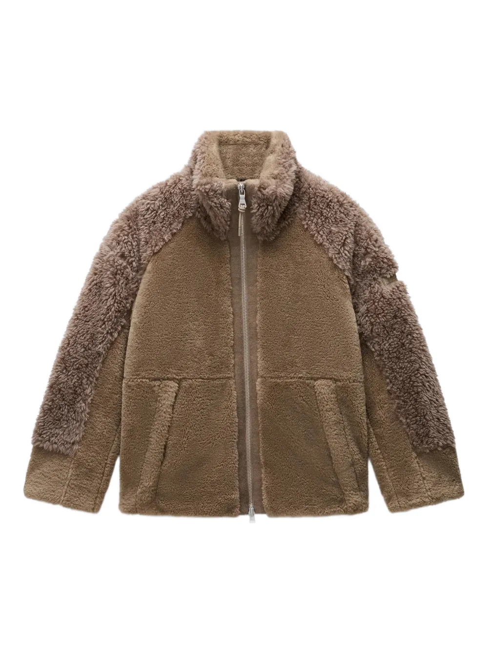 Napapijri embossed zip-up coat | marrón | Image 1